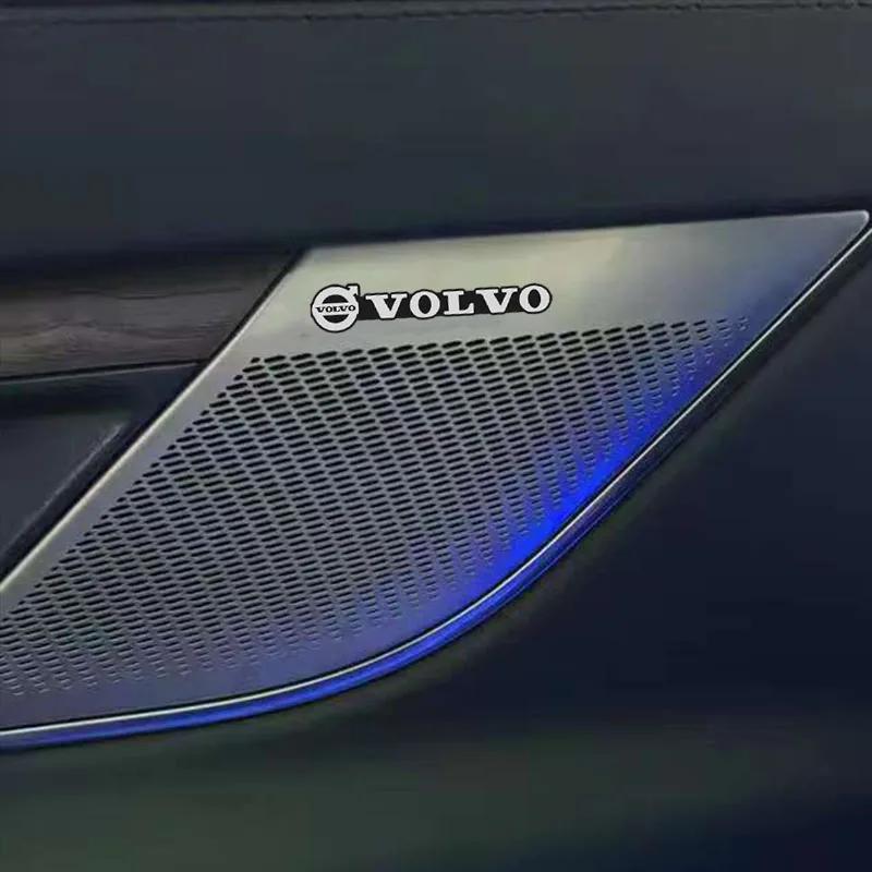 5/10 Piezas Pegatina Decorativa para Audio de Coche Insignia Emblema Insignia de Aluminio 3D para Volvo XC60 V50 V70 S90 Olestar XC40 S80 EX90 XC70 EX30 V90