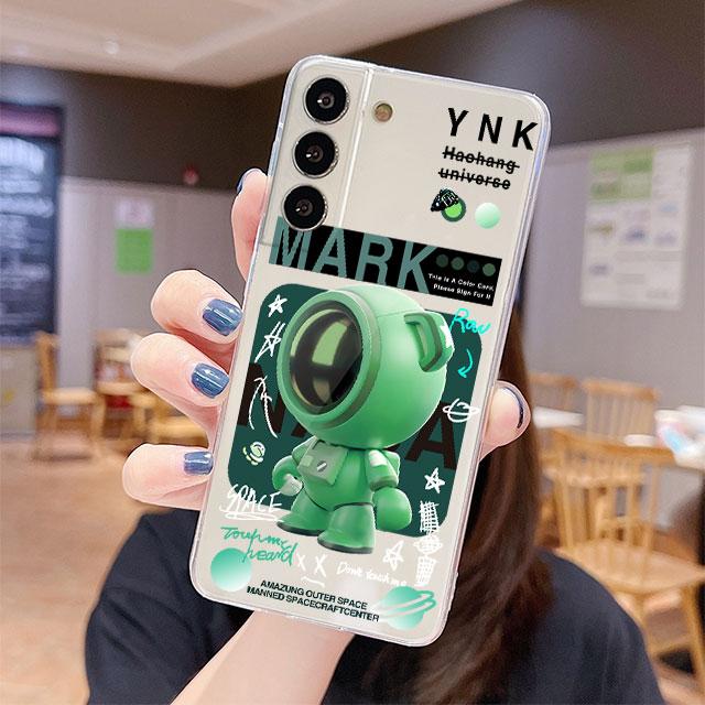 

Прозрачный чехол для Samsung Galaxy S22 S20 FE S21 S10 S9 Plus Note 20 Ultra 10 Lite 9 Мягкий ТПУ Чехол для телефона Механический Астронавт Космос Samsung S21 5G