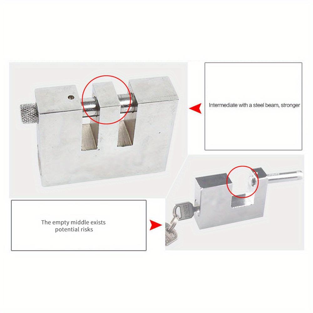 Heavy-Duty Stainless Steel 8-Hole Anti-Theft Adjustable Brake Pedal Clutch Lock for Automobiles/SUVs/Trucks and Clutches Thread Lock3