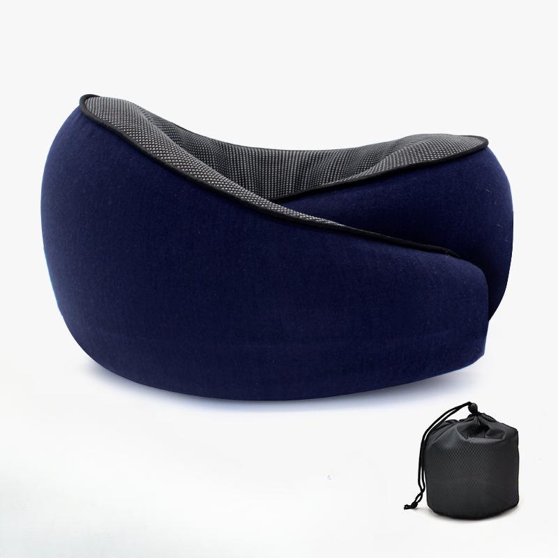 U-shaped Pillow Memory Foam Neck Pillow for Travel Aeroplane Neck Protection Portable Slow Rebound Car Pillow for Sleeping