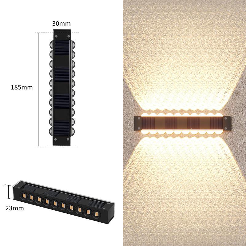 Waterproof Solar Wall Lamp for Outdoor Garden and Balcony Decoration