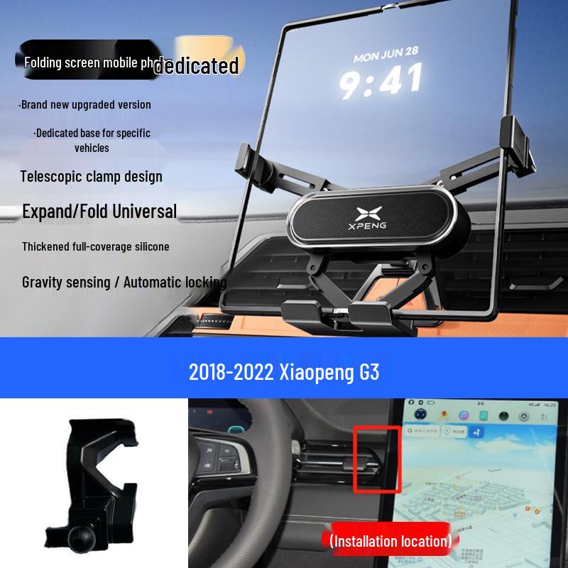 Foldable Air Vent Phone Holder for XPeng G3/P7/P5/G6 Navigation