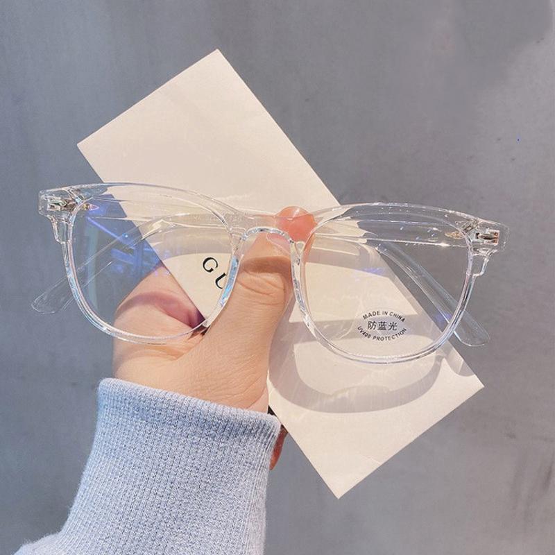 Oversized Square Frame Anti Blue Light Myopia Glasses Luxury Clear Near Sight Eyeglasses Unisex Computer Prescription Eyewear
