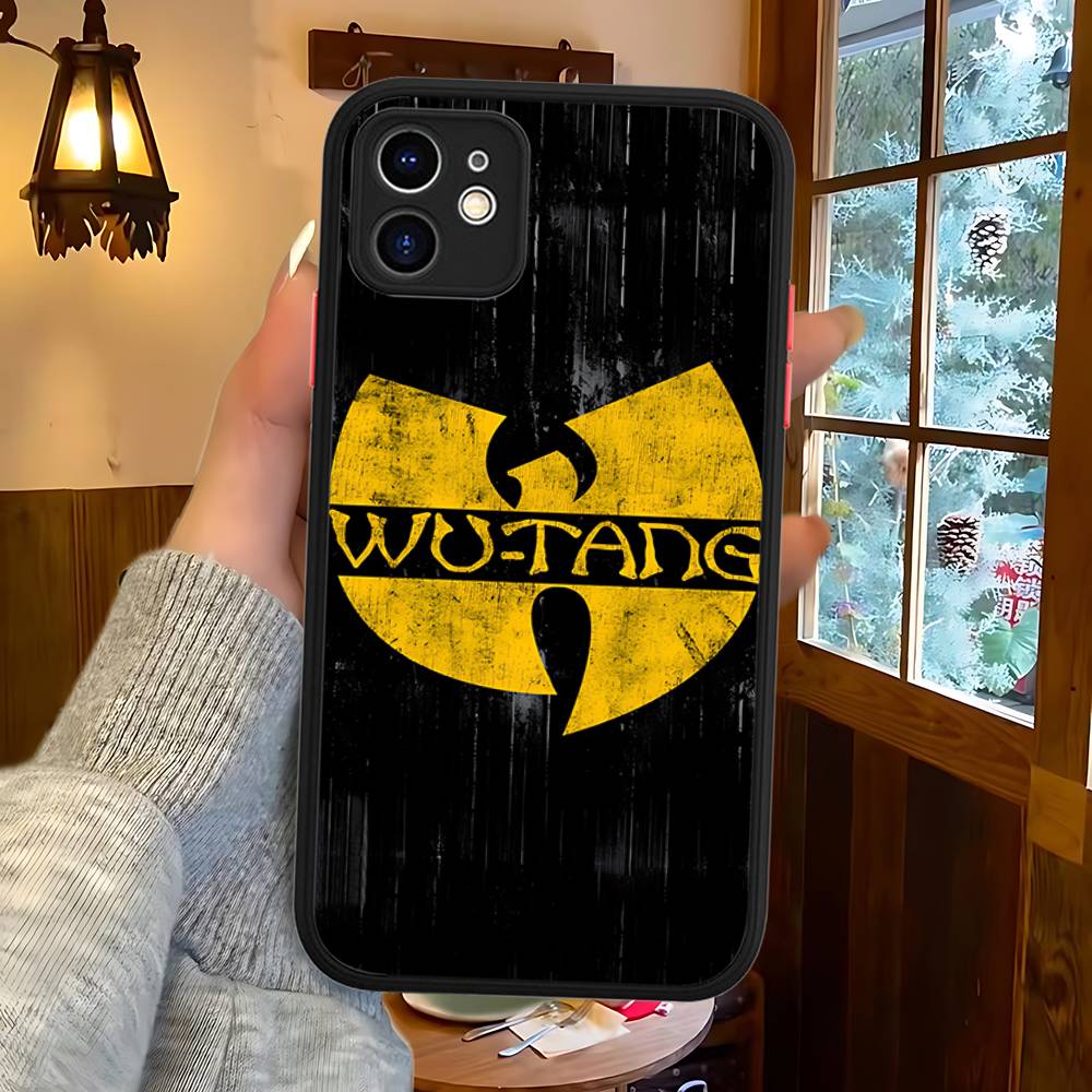 

Fashion Trends WU-T-TANG CLANs For IPhone 16 15 14 13 12 11 Pro Max X XS MAX Plus Translucent Black Phone Cover iphone 11pro
