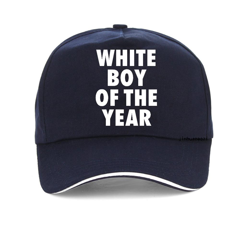 WHITE BOY OF THE YEAR print Graphic baseball cap Casual Street Fashion Unisex snapback hats outdoor Breathable adjustable hat