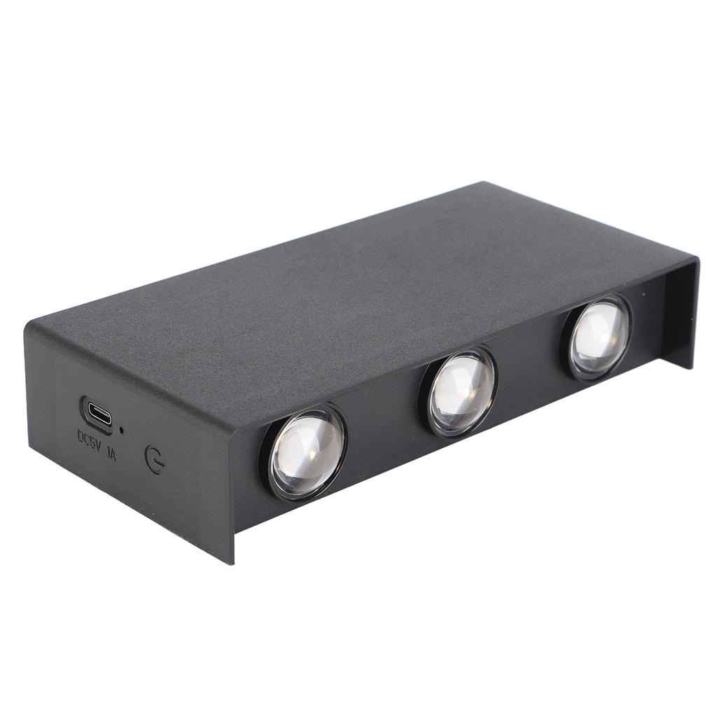 Battery Operated Wall Sconce USB Rechargeable Dimmable 3 Modes Up Down Lighting Magnetic Attraction Adhesive LED Wireless Wall Lights