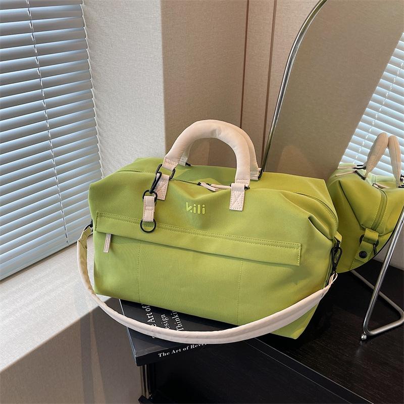 

Многофункциональная дорожная сумка спортивная фитнес-сумка 2025 новая большая вместимость простая износостойкая водонепроницаемая сумка-тоут сумка-мессенджер зелёный