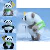 Cute And Fluffy Panda Plush Keychain For Backpacks With Adorable Design And Short Plush Fabric