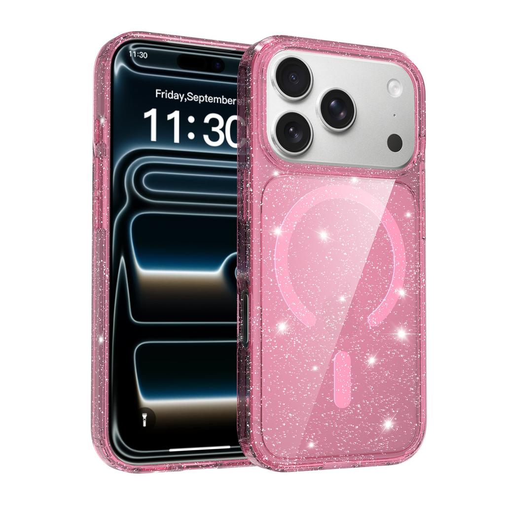 Sanfeng für Apple 16 Handyhülle für IPhone 17 Pro Flash-Puder Hohe Transparenz Anti-Fall Schutzhülle 15pm Schutzhülle