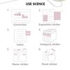 Morandi Tearable Sticky Notes Index Tabs Double-sided Tape Design Classification Notes Kawaii Stationary School Office Supplies