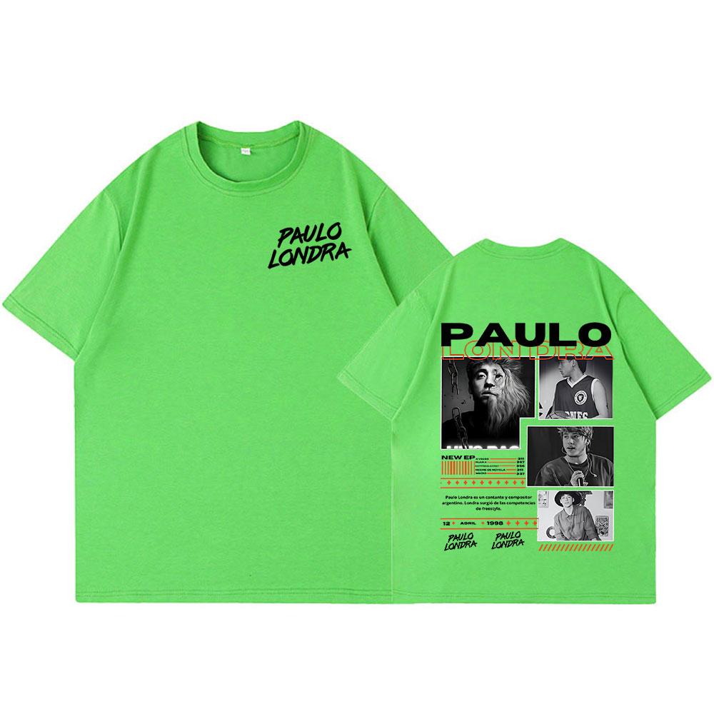 

Rapper Paulo Londra Homerun T-shirts Mens Women Fashion Hip Hop Oversized T Shirt Casual Cotton Short Sleeve T-shirt Streetwear 2XL