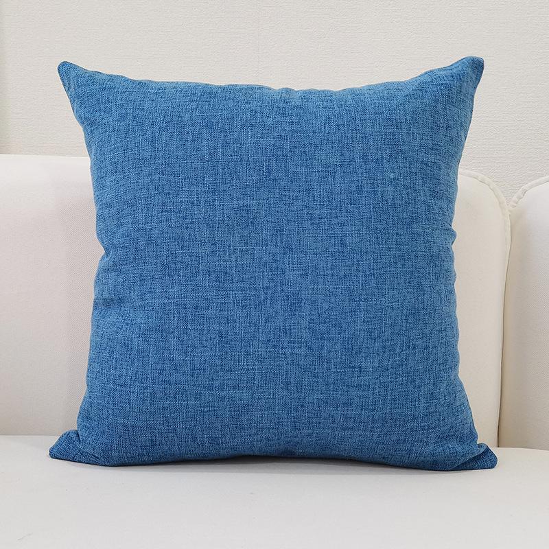 Nordic Home Thickened Linen Solid Color Pillowcase Sofa Cushion Cover Pillowcase