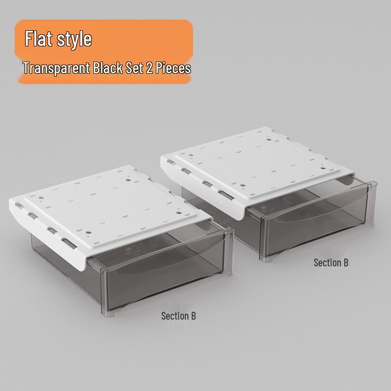 Adjustable Under-Desk Drawer: No Nails, No Drilling, Invisible Storage for Home or Office