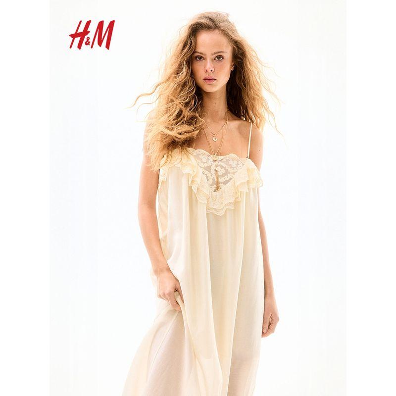 

Hm2025 Summer New Arrival Women s Clothing Fashion Casual All-Match Lace Trim Suspender Skirt 1289435