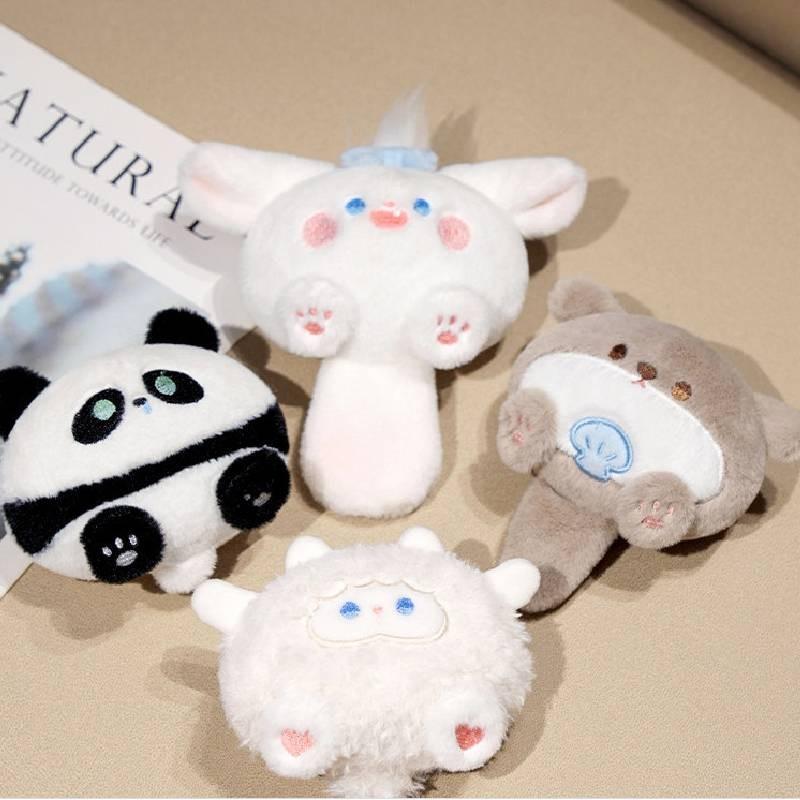 Panda Toy Plush Backpack Keychain Pendant Cartoon Animals Fill Doll Souvenir