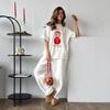 Retro Russian Nesting Doll Print Ladies T Shirt Casual Fashion Y2k Personality Round Neck Short Sleeved T Shirt Street Style