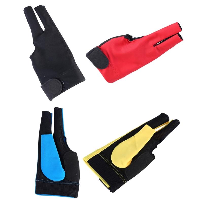 Nylon Three Finger Billiard Glove Snooker Left ,Table Tennis Glove for Enhances Grip and Stability for Cue Sports