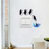 Cartoon Penguin Switch Stickers Vinyl Wall Stickers Penguin Diving Wallpaper  Computer Skateboard