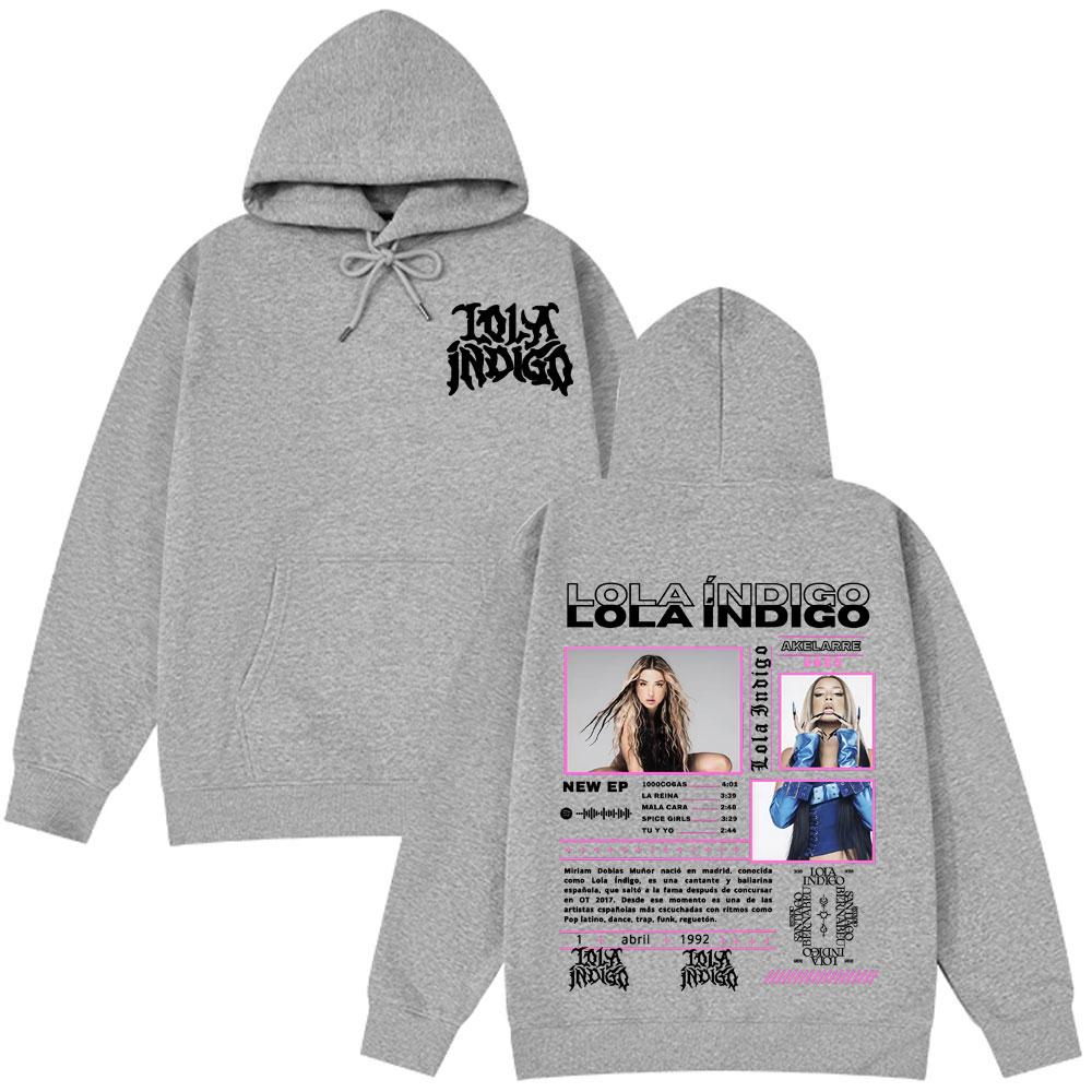 Lola Singer Indigo 2025 Tour Graphic Hoodies Men Women Clothing Fashion Aesthetic Sweatshirts Hip Hop Punk Casual Loose Hoodie