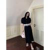 Interpret Beauty 2023 Summer Korean Black A-line High Waist Skirt for Women