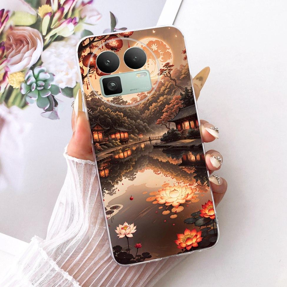For Realme GT8 Case Cover Cute Cat Fashion Butterfly Luxury Painted Casing For Real me GT8 Bumper