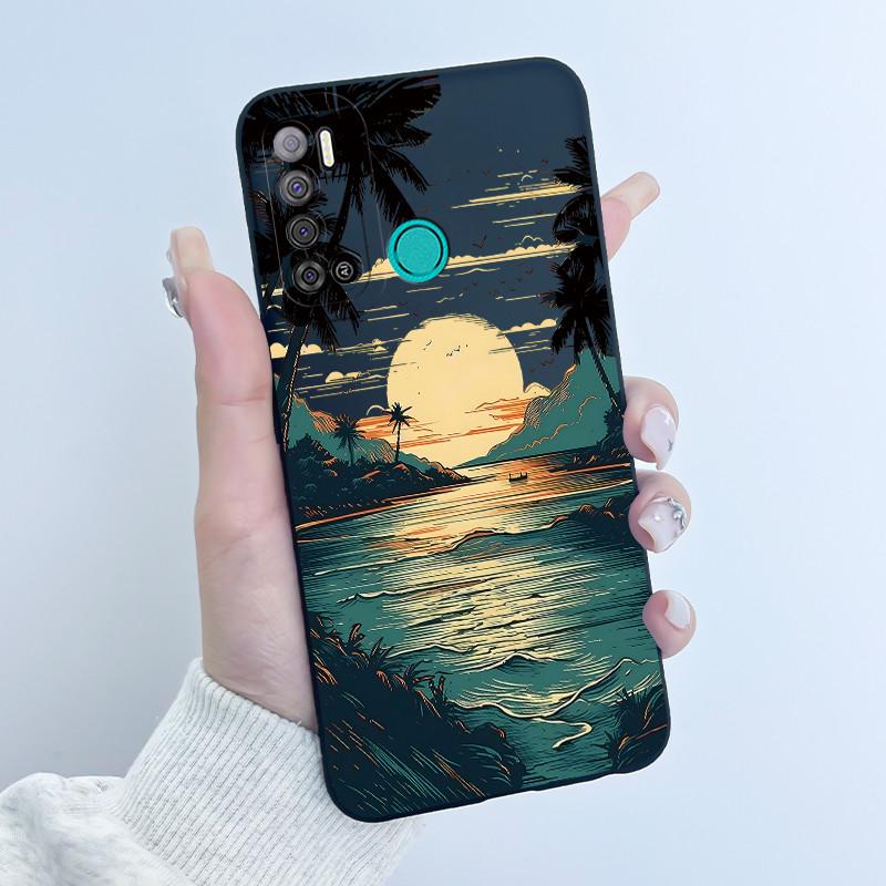 For Tecno Pouvoir 4 Pouvoir 4 Pro LC7 LC8 Case Luxury Cute Love Rabbit Funny Phone Casing Black Silicone Protective Back Cover