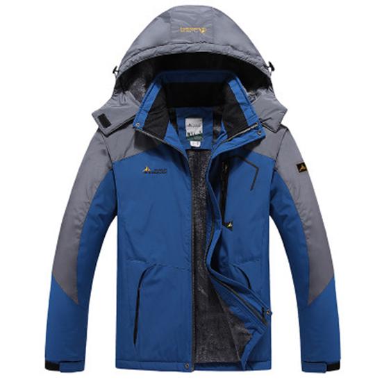 מעיל חורף גברים פלוס קטיפה Warm Wind Parka 6XL פלוס מידה שחורה מעיל חורף גברים.