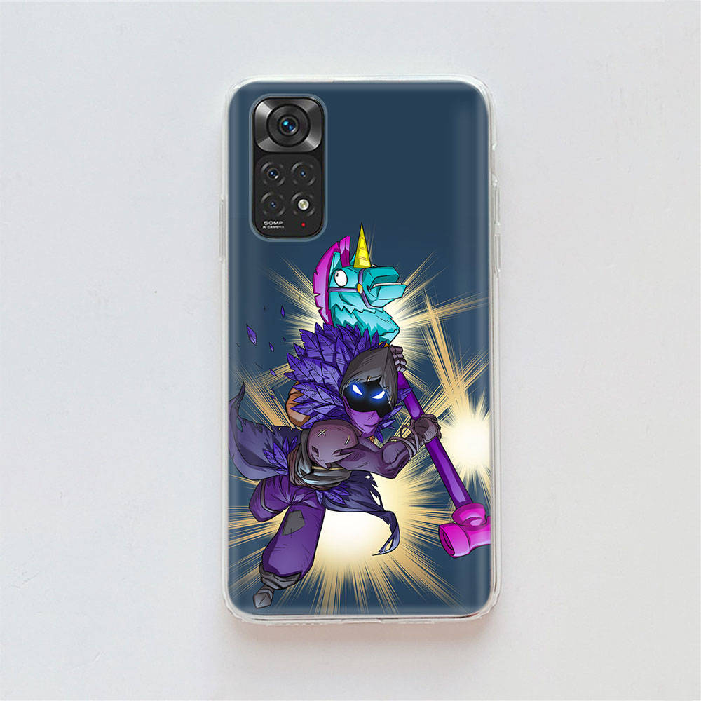 RT91 Fortnite Play Case for Samsung A04 A14 A23 A34 A54 M23 M33 M52 M53 Realme 10 9 C30S C35 C55 VIVO Y02S Y21 Y33S Y51 X80 Pro Clear Cover