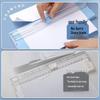 Portable Guillotine Paper Cutter with Round Corner Utility Knife for Students and Office Use