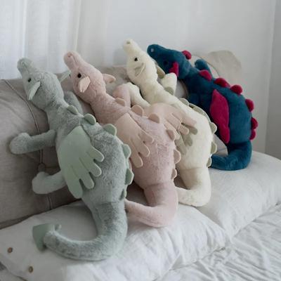 Sky Dragon Jc Plush Doll Plush Toy Rainbow Dragon Stuffed Animal Bedside Sleeping Pillow Snow Dragon Desktop Ornament Fun Gift