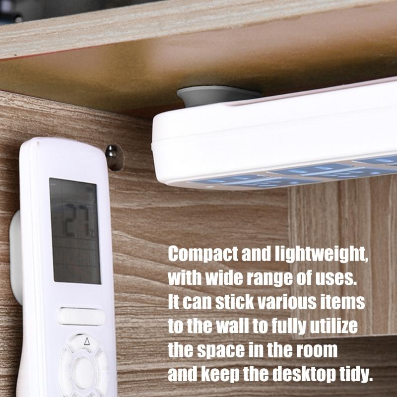 Pack of 4 Space Saving Silicone Remote Holder With Powerful Magnets Wall Mounting Storage Rack For Home Electronics