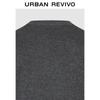 UR 2025 Autumn Men's Dark Grey V-Neck Knit Cardigan
