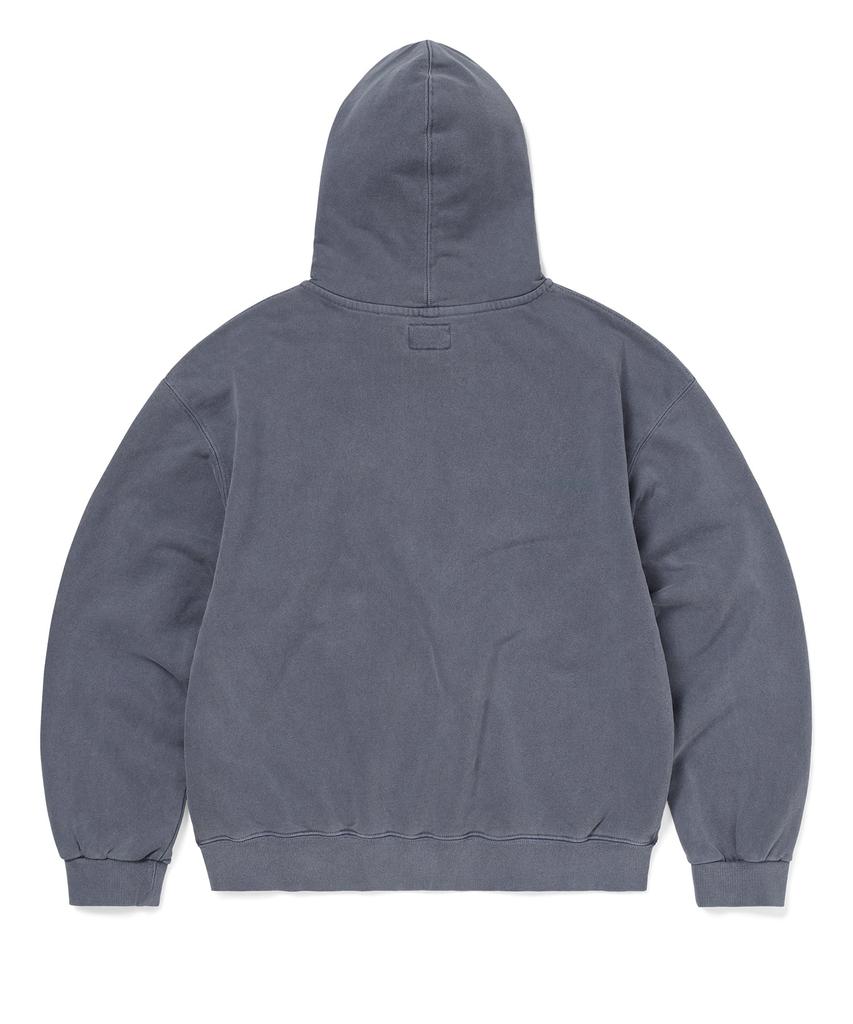 Thisisneverthat Waffle Lined Zip Up Hoodie Warm Blue