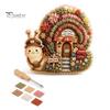 Märchenhaus DIY Bastelset 3D Thema Stanznadel für Anfänger & Erwachsene, Komplettes Miniaturdorf Bau-Set Stickset, Einfach