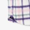 [Lacoste] Women's Shirt-Style Wool Check Outerwear BF8435-55NAI9