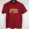 USC T Shirt Womens Large Red Crew Neck Stretch Pullover Vintage Washed Soft Slightly Fashion Graphic Breathable Stylish