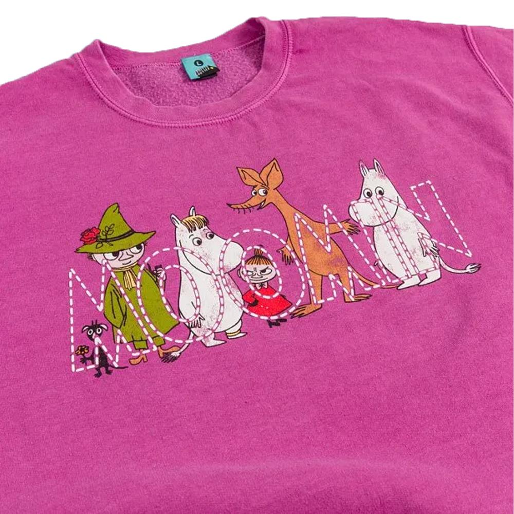 Moomin Unisex Adult Vintage Washed 80th Sweatshirt
