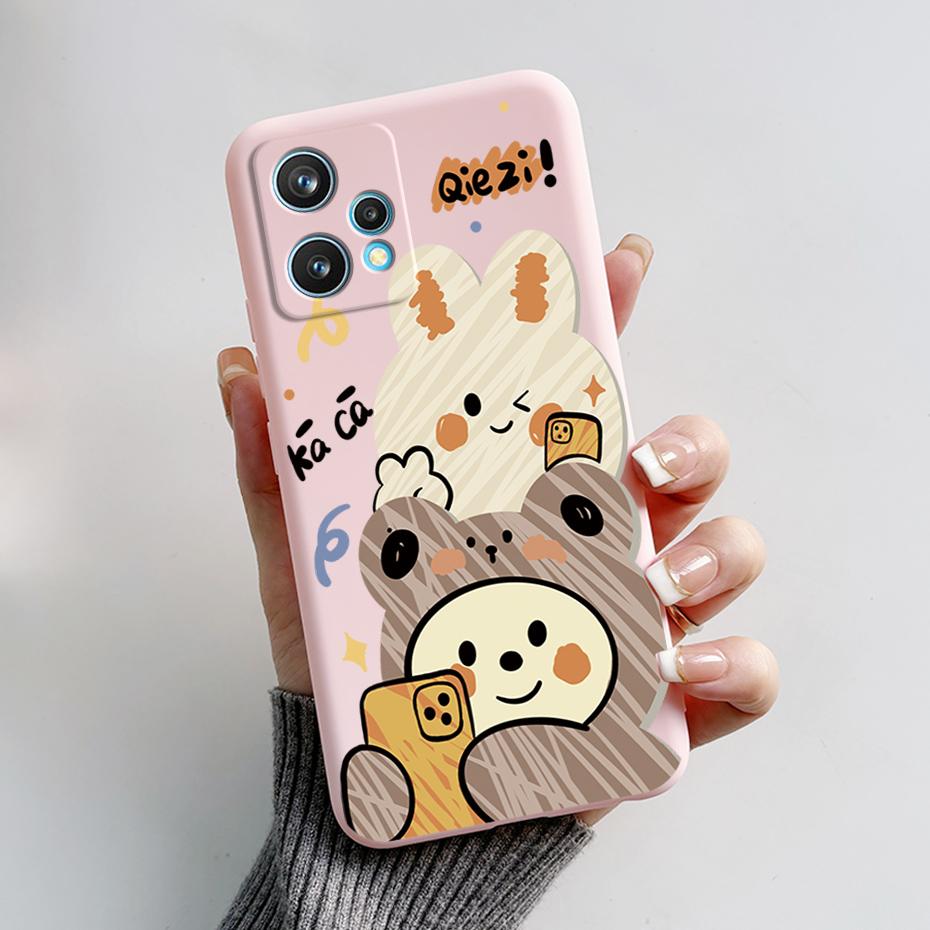 Süße Panda Cartoon Handyhülle Für Realme 9 4G 9 Pro Plus Schutzhülle Weiches TPU Funda Für OPPO Realme 9 4G Hülle Bumper
