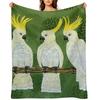 Cockatoos Throw Blanket Hair Giant Sofa Cute bed plaid Blankets