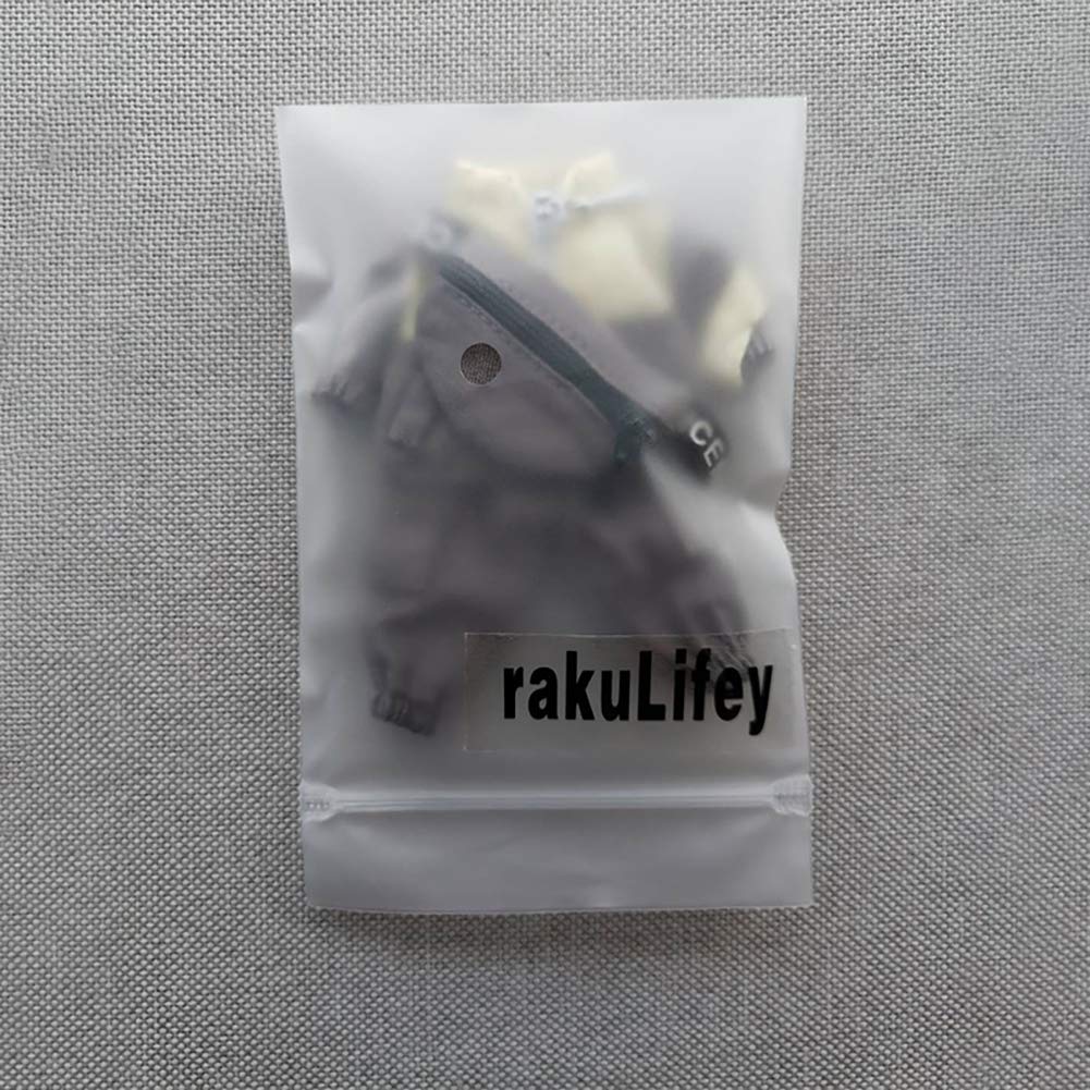 Rakulifey Obitsu 11 Klær OB11 Størrelse Klær Kåpe Bukser Veske 3-delt Sett 5 Farger for Obitsu Dukke 11cm (Grå)