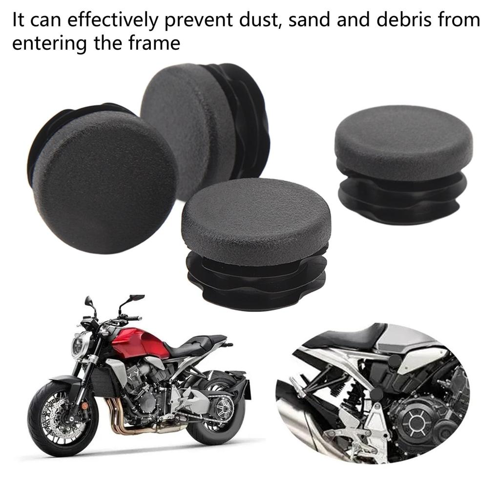 Motorcycle Frame Hole Cover Dustproof Waterproof Black Frame Hole Plug Kit CB1000R 2018-2022