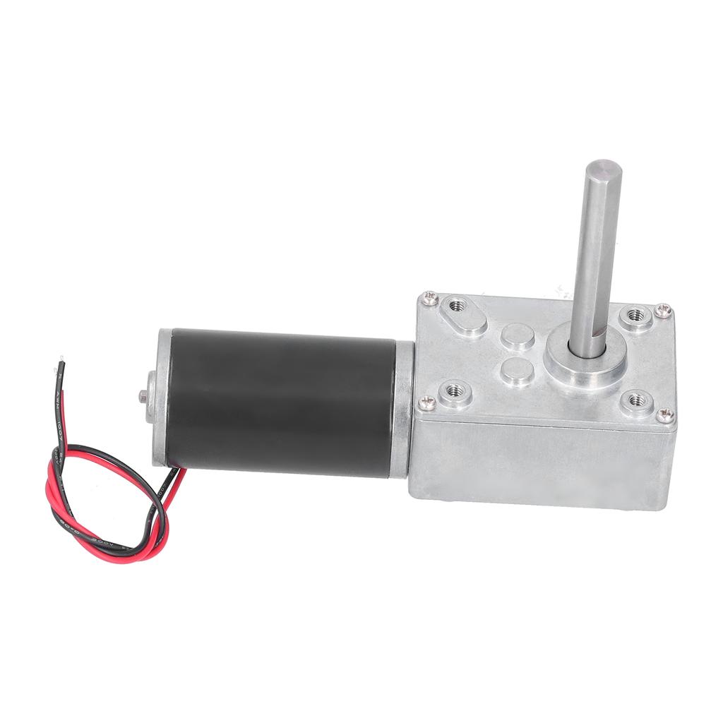 Worm Gear Motor DC Self Locking Mini Speed Reduction Electric Gear Box Reducer EngineDC12V 80RPM