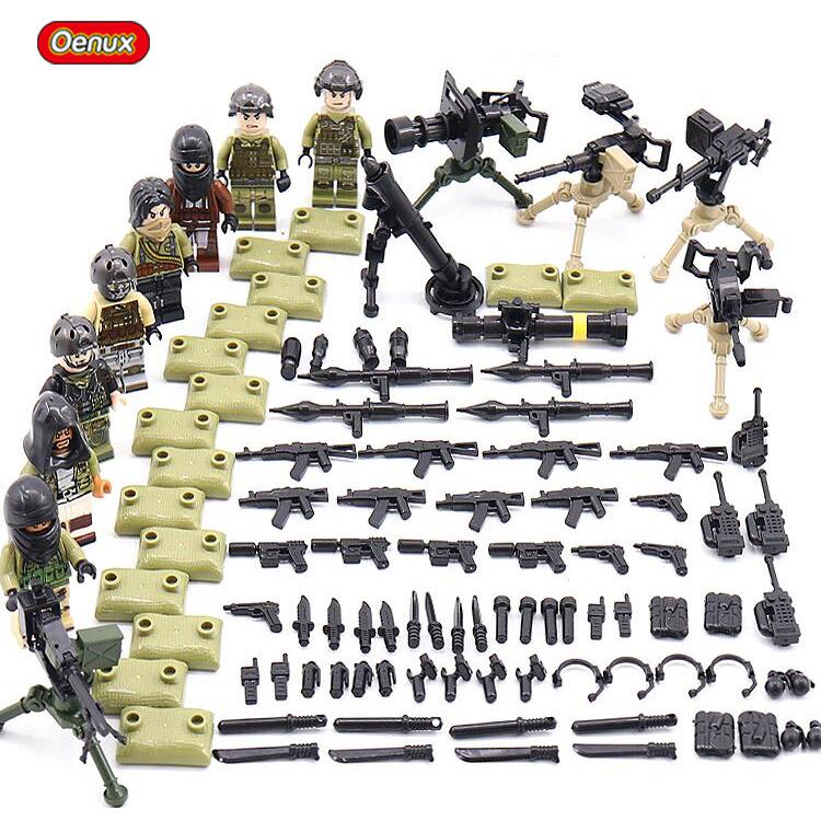 Neue Mini-Camouflage-Soldaten Militärische Kleine Bausteine Mini Moderne Armee-Soldatenfiguren MOC Baustein Spielzeug Für Kinder