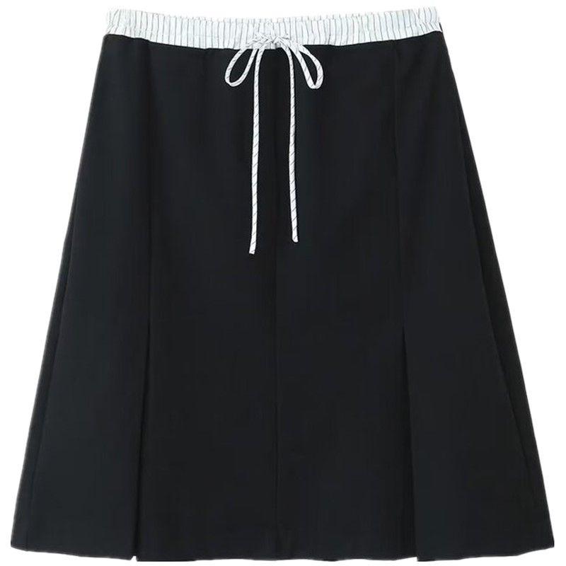 

Fashion Style Winter New Women s Clothing Versatile Stitching Boxer Briefs Style Stacked Design Skirt 6929515 800 Black L