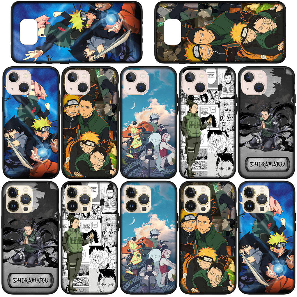 For Motorola Moto Edge 70 60 50 G54 G86 G24 Samsung Galaxy S25 iPhone 17 16 15 Xiaomi Redmi Note 14 13 Pro Max Phone Case Naruto Nara Shikamaru Cover