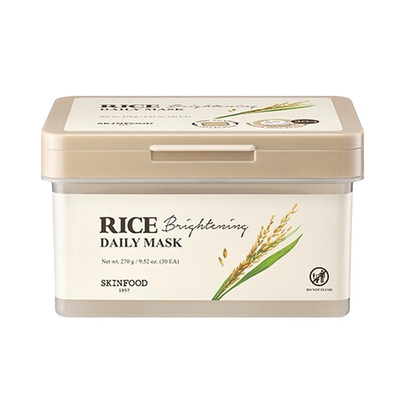 SKINFOOD Daily Mask 30 Sheets (Potato Madecassoside / Rice Brightening / Shine Muscat Cica / Carrot Carotene / Yuja Seed Vita / Acorn Pore Peptide)