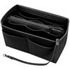 Felt Cloth Insert Bag Organizer Fits Women's Baguette Bag Makeup Tote Handbag Organizers Travel Inner Purse Cosmetic Bags