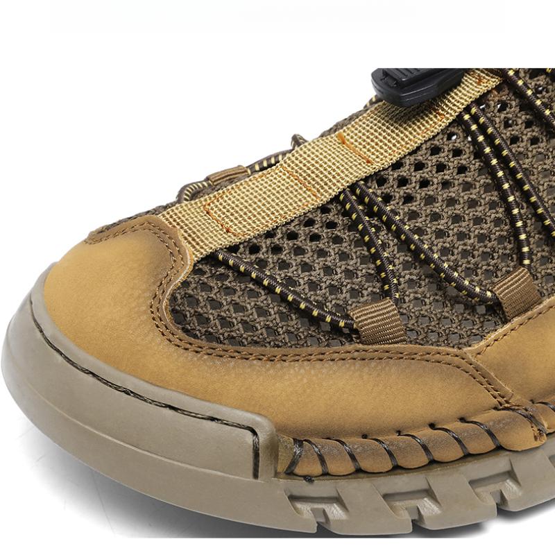 Summer Men's Mesh Shoes Breathable Hollow Outdoor Sneakers Men's Non-Slip Shoes
