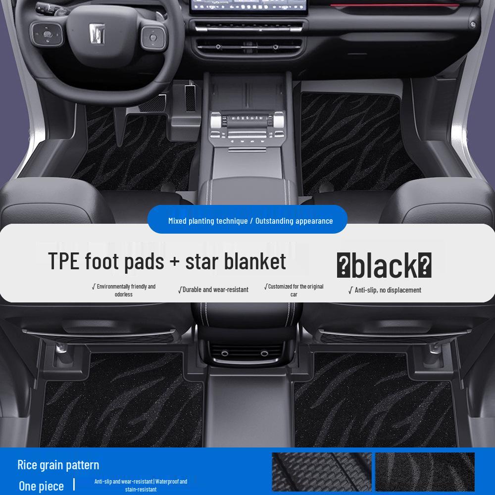 Tank TPE Car Floor Mats for Models 300, 400, 500, 700 - Full Coverage Waterproof Silk Coil Mats with Door Sill Protection