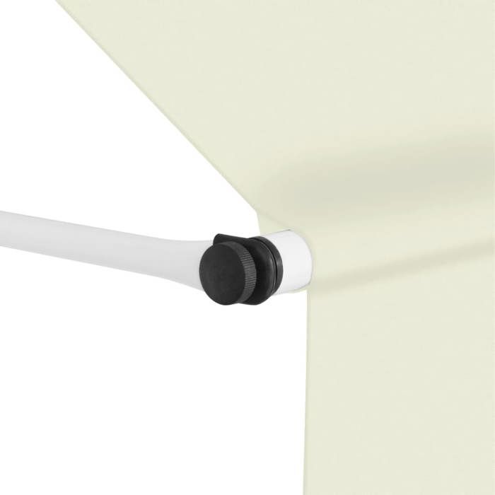 Retractable Awning - vidaXL - 150 Cm - Cream - Manual - UV and Weather Resistant